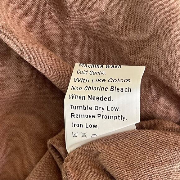 NWT Casual Fall Mini Dress Long Sleeve Button Up Empire Waist Lightweight Large - Picture 11 of 11